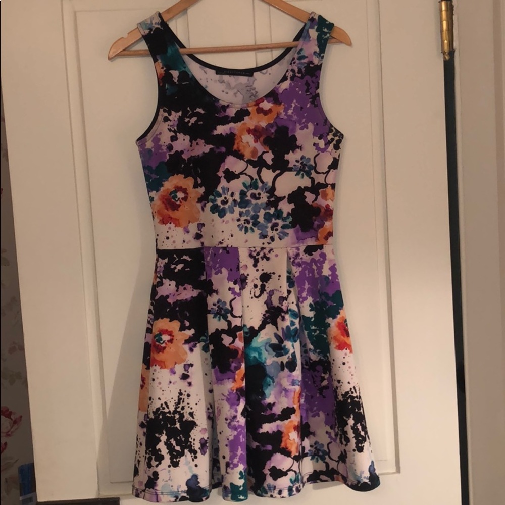 Paint patterned sun dress